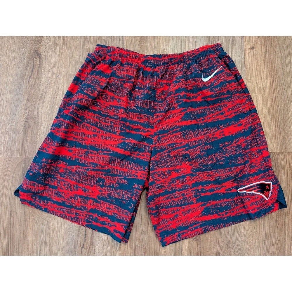 Nike NFL New‎ England Patriots Player Exclusive Shorts Blue & Red Sz XL
